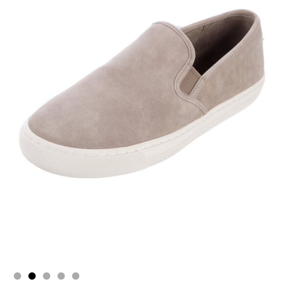 Tory Burch Suede Sneaker Flat Jesse Slip On- French Gray 7.5 - Picture 3 of 10